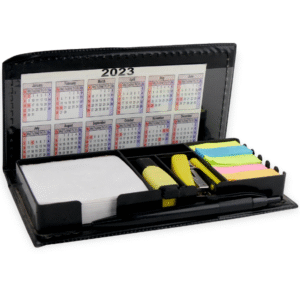 Aesthetic Desk Organizer with Calendar, Notepad & Pen – Multi-Section Stationery Set thumbnail 4